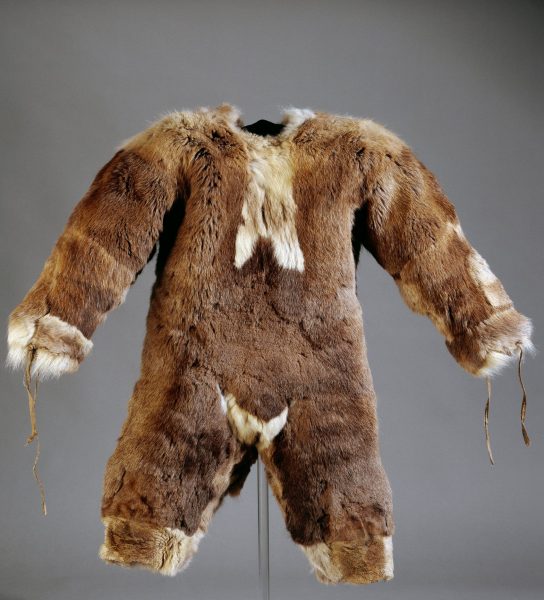 A child’s fur onesie. Photograph: British Museum