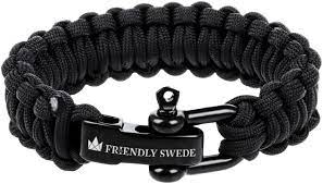 The Friendly Swede paracord comes in a convenient bracelet 