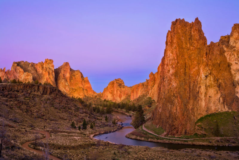 View of the Crooked River in Smith Rock State Park