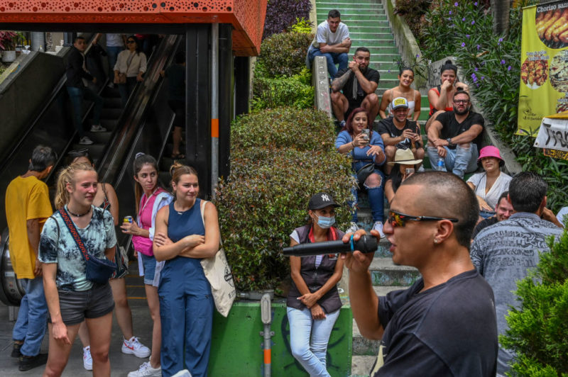 Comuna 13, once a drug-ravaged barrio in Medellin, is now a popular tourist destination 