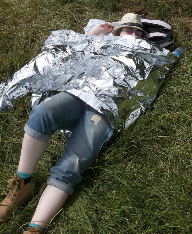 While incredibly thin, space blankets can be a major asset in cold weather 