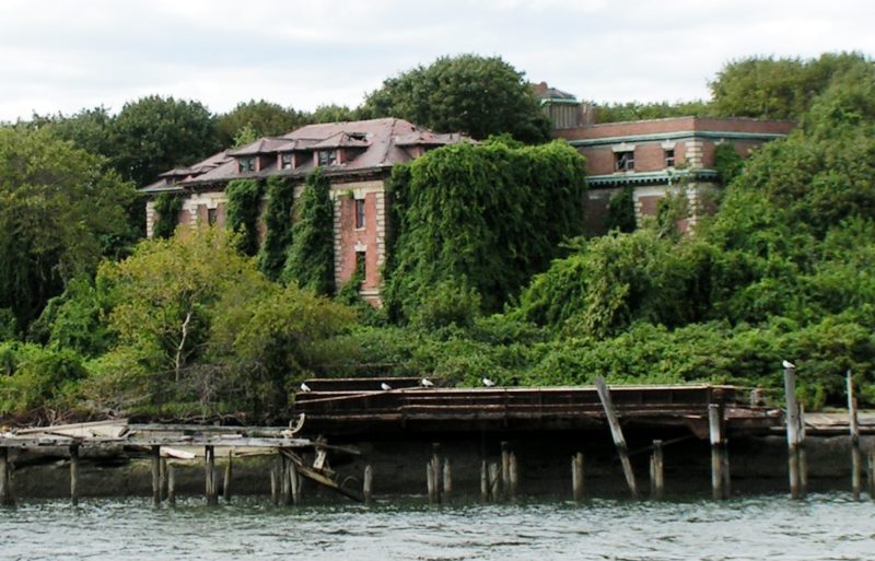 The abandoned Riverside Hospital on North Brother Island 
