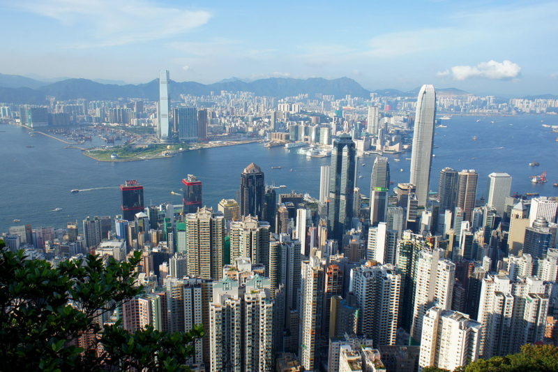 The Peak in Hong Kong offers visitors spectacular views of the city 