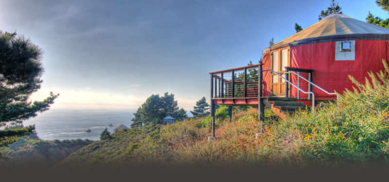 The views are spectacular at Big Sur's Treebones resort 