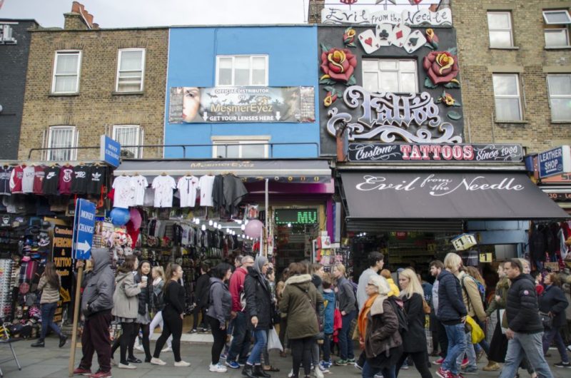 London's Camden Lock Market is one of the world's busiest