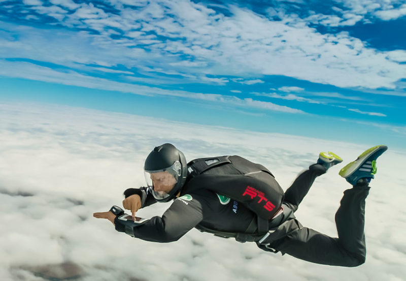 Bear Grylls skydiving