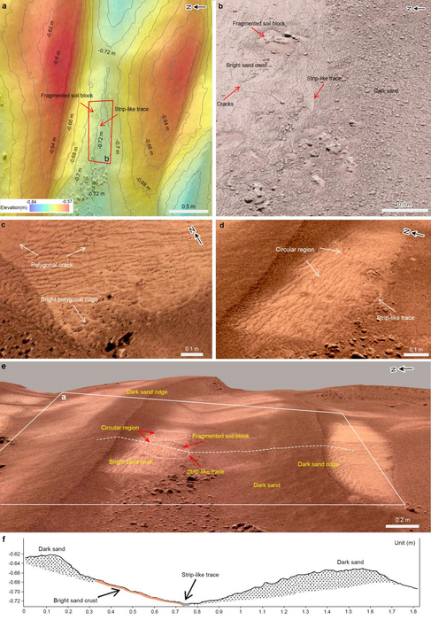Topography maps of the surface of Mars