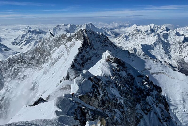 Aerial view of Mount Everest