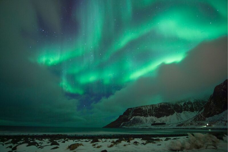 Northern Lights over Lofoten Island